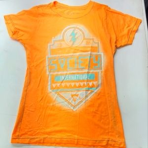 Orange society women's medium t shirt